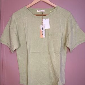 Light Green acid wash T-Shirt